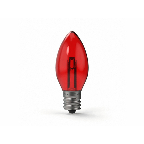 VILLAGE LIGHTING CO|TREEKEEPER V-20554 2.75" X 1.2" Red C9 (e17) Projector Series Smd Led Bulb 0.5w 120v 60hz