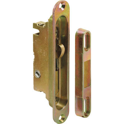 1" Wide Mortise Lock and Keeper with 5-1/4" Screw Holes with 45 Degree Keyway