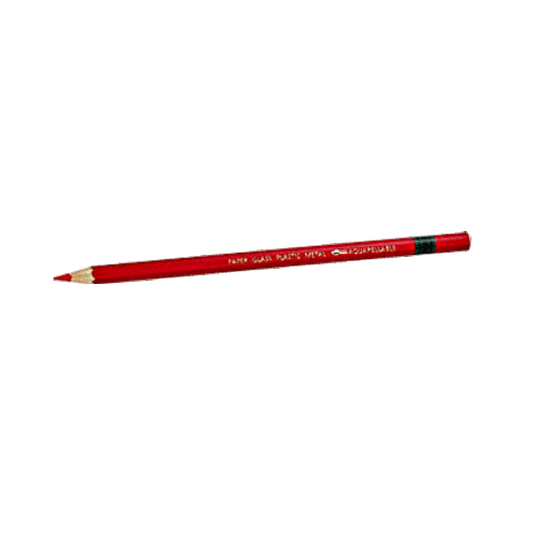 Red Stabilo Glass Marking Pencils