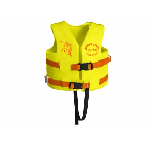 Uscg Child's Vinyl-coated Foam Swim Vest Yellow Xs