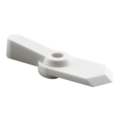 CRL L5759 White Pointer Style Screen Swivel Clip - Carded