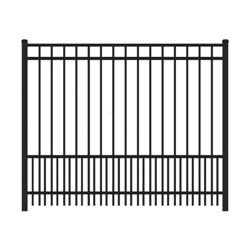 Digger Specialties 163798TBK 2.5" X 7' X 0.065" Black Fine Texture Line Post For 3230 Regis Aluminum Fence