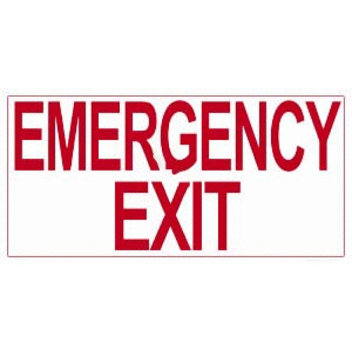 Emergency Exit Sign