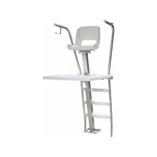 Spectrum Products 57308 5' Stimson Permanent Lifeguard Chair With 360 degree Swivel White