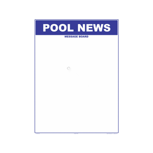 AQUATIC TECHNOLOGY INC 7071WS1824E 18"x24" White Club News Write On Sign