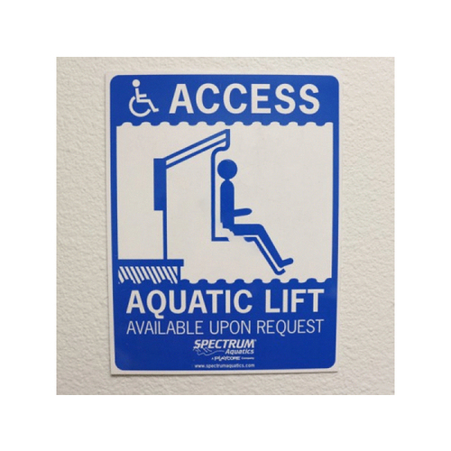 Spectrum Products 42644 Aquatic Lift Available Sign