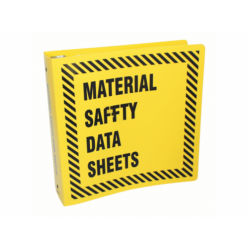 2.5" Yellow Binder Ring, Material Safety Data Sheet, English