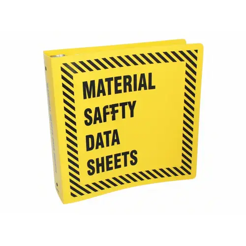 2.5" Yellow Binder Ring, Material Safety Data Sheet, English