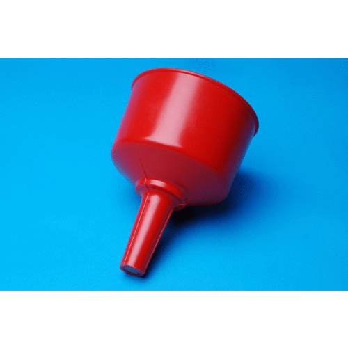 GRAINGER, INC. 4ZH73 64oz Plastic Spout Funnel With Screen Red