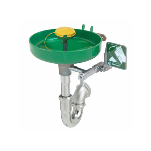 Wall Mount Eyewash Station W/ Bowl