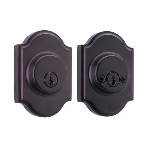 Weslock 01772-1-1SL23 Double Cylinder Premiere Deadbolt with Adjustable Latch and Deadbolt Strike Oil Rubbed Bronze Finish