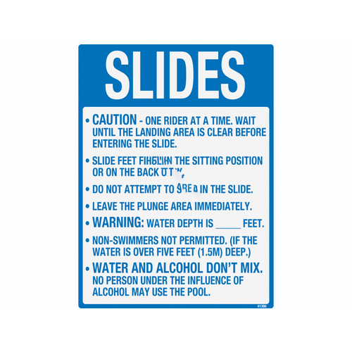 18" X 24" Slide Rules Sign