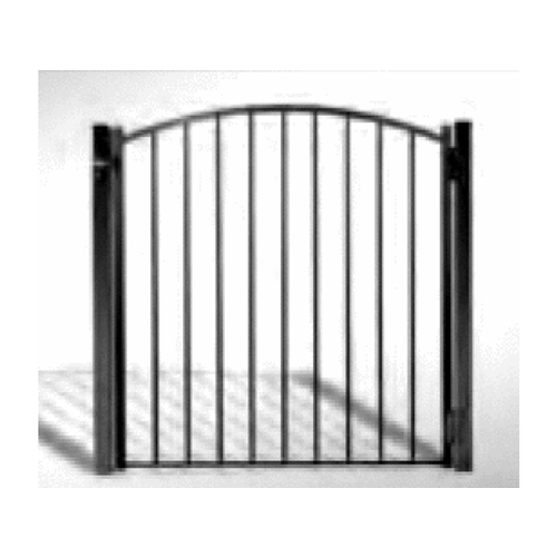 48"wx55"t Satin Blk 3233 Pool Gate N/h