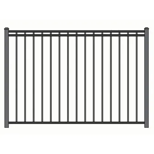 6' W X 50" H Custom 50" 3230 Regis Aluminum Fence Panel Custom Design