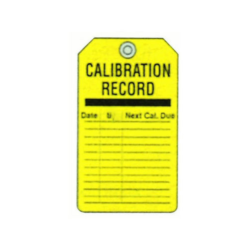 SETON IDENTIFICATION PRODUCTS 15723 Calibration Record Tags