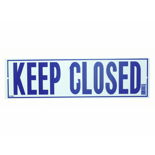 Nassco 518KC 5" X 18" Horizontal Keep Pool Closed Sign (ca)