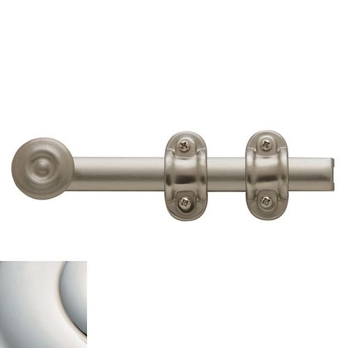 6" Ornamental Surface Bolt Bright Nickel Finish