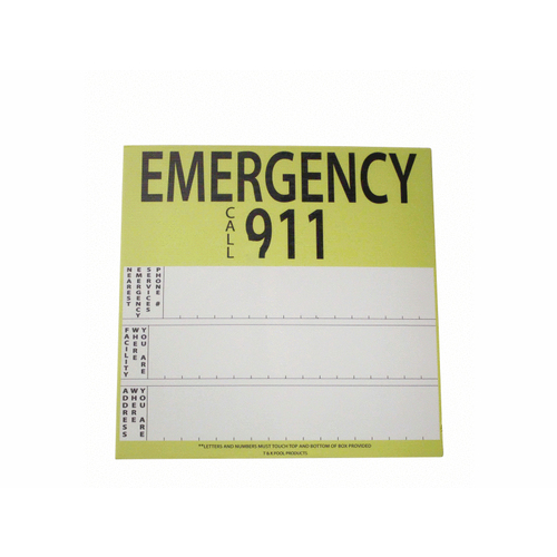 T&K Pool Products TKES California New Emergency Sign