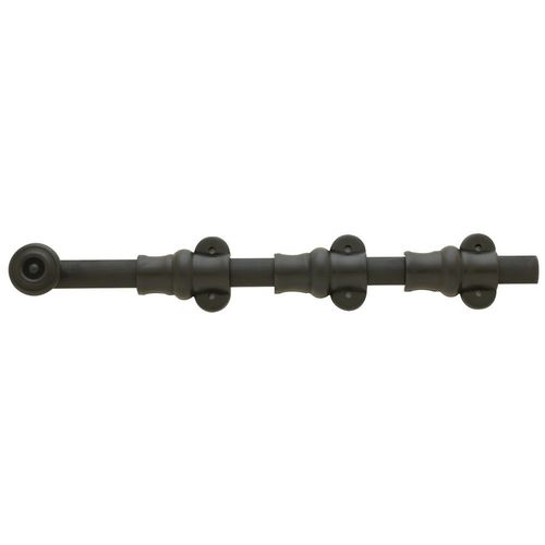 Ornamental Heavy Duty Surface Bolt, Oil Rubbed Bronze