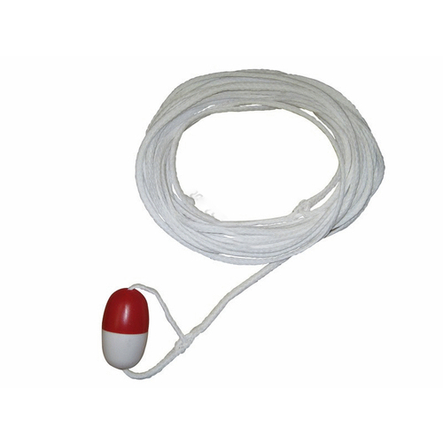 KEMP USA 10-222-60 60' Throw Rope With Float And Ring Buoy Holder