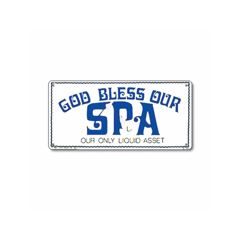 12"x6" God Bless Our Spa Sign