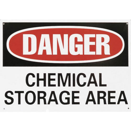 Osha Danger Chemical Storage Area Sign