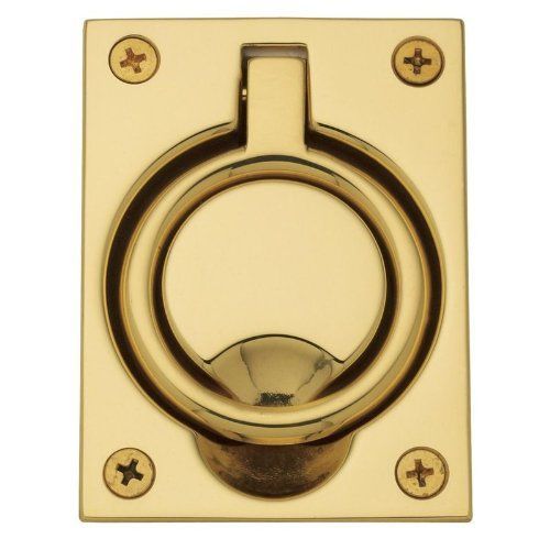 Flush Ring Pull Lifetime Brass Finish