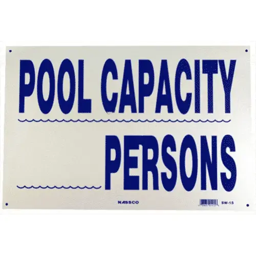 PoolStyle PS251 Sw-15 18"x12" Horizontal Pool Capacity Blue/White