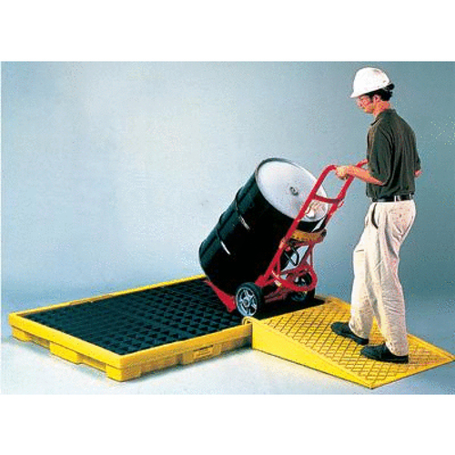 1/2" X 32" X 8" Yellow Hdpe Pallet Ramp