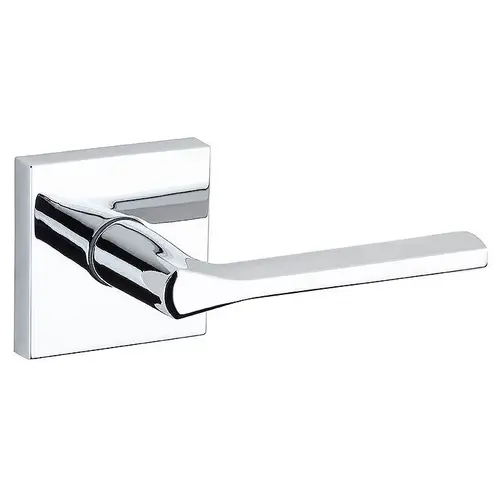 Lisbon Square Passage Door Lock with 6AL Latch and RCS Strike Bright Chrome Finish
