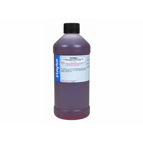 Ph Indicator Solution (for Midget & Slide Comparators) Phenol Red 16 Oz