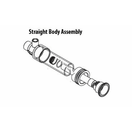 Poly Storm Thread-in Gunite Straight Body Assemblies White