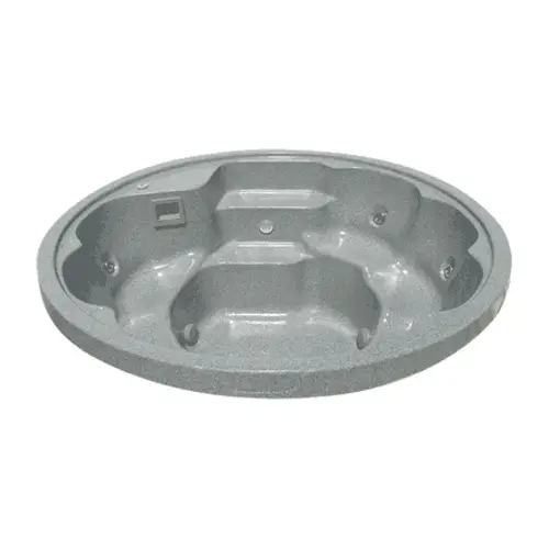 Latham Pool Products SPASOSGG1 Plumbed/foamed Spa 92" Sclpd Splovr Gry Grnt