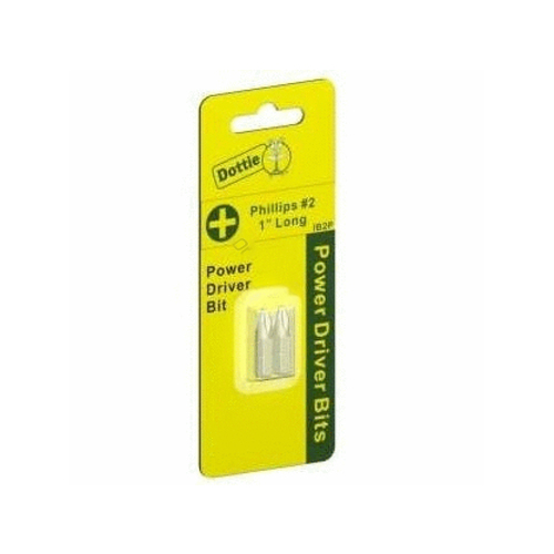 Carded 2 Pc #2x1" Phillips Insert Bit