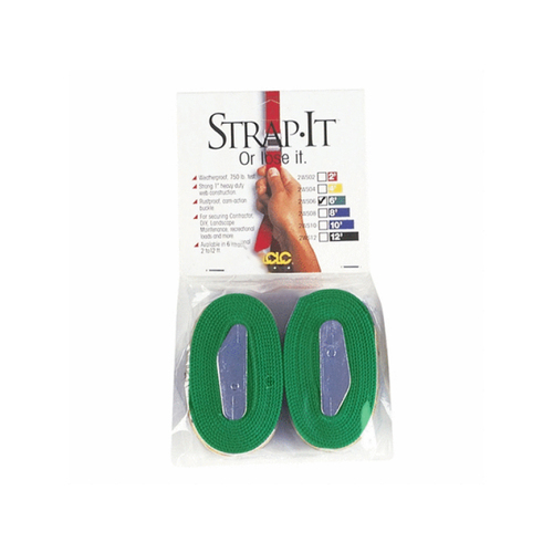 6' Nylon Web Straps Green 2 Pk