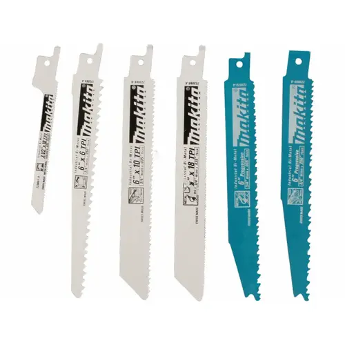 Makita 6pc Assorted Recipro Saw Blades