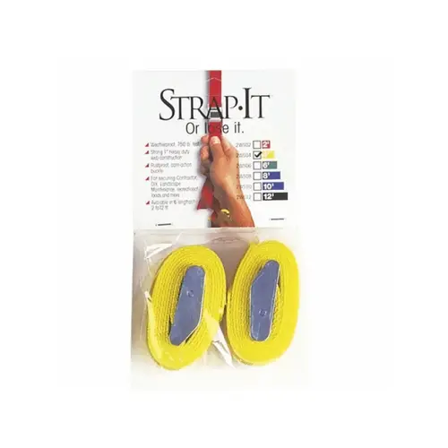 4' Nylon Web Straps Yellow 2 Pk