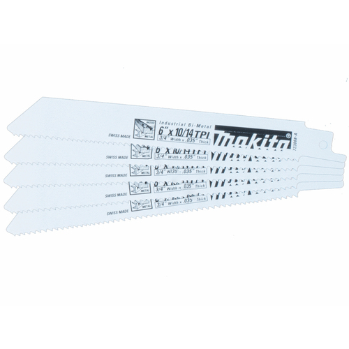 MAKITA U.S.A. INC 723068-A-5 Makita  6" 10/14tpi Recipro Saw Blades