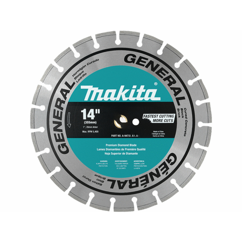 Makita 14" 22mm Arbor Gen Segmented Diamond Blade