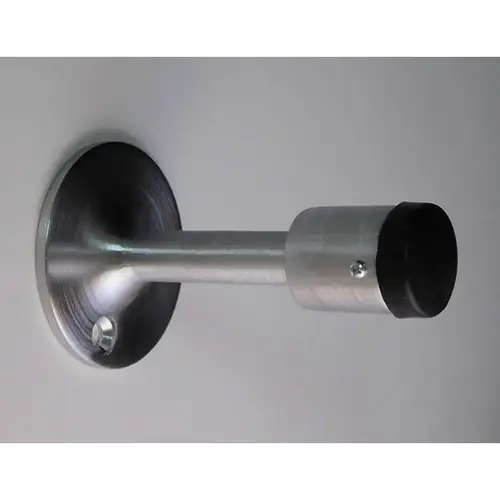 3-7/8" Wall Stop with 2-1/4" Base Satin Chrome Finish