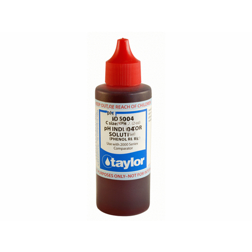 TAYLOR R-0004-C-12 Ph Indicator Solution For 2000 Series Phenol Red 2 Oz Dropper Bottle