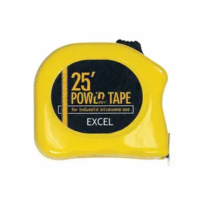 EXCEL HOBBY BLADES CORP 70075 25' X 1" Power Tape Measure Top & Bottom Printed
