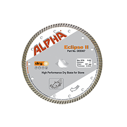 ALPHA PROFESSIONAL TOOLS DEE007 7" Eclipse Ii High Performance Dry Blade For Stone