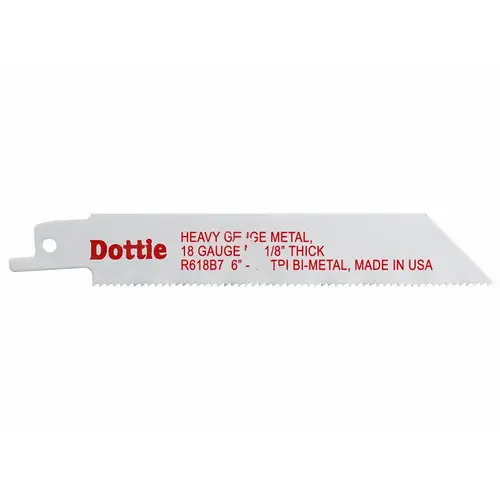 L H DOTTIE COMPANY R618B7 g Reciprocating Saw Blade 6"x18t