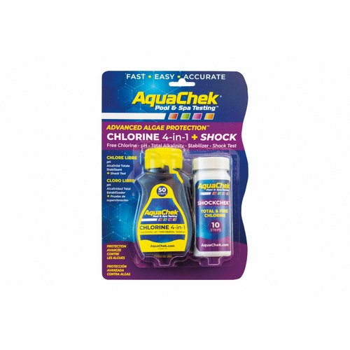 ETS HACH COMPANY 511249 2-bottle Chlorine 4-in-1 Test + Shock Kit