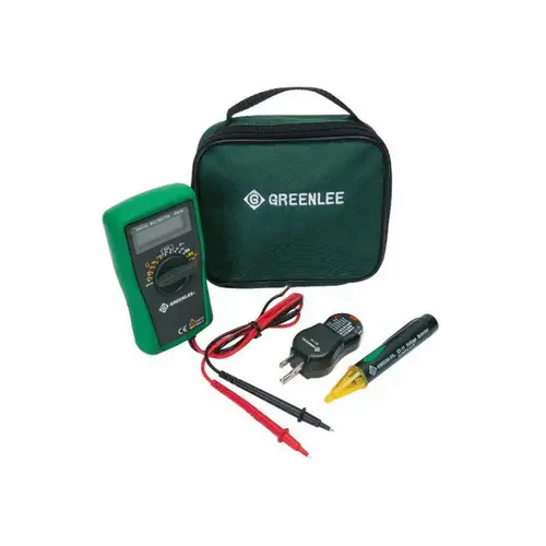 Greenlee TK-30A 3-Piece Multimeter Test Kit with Case