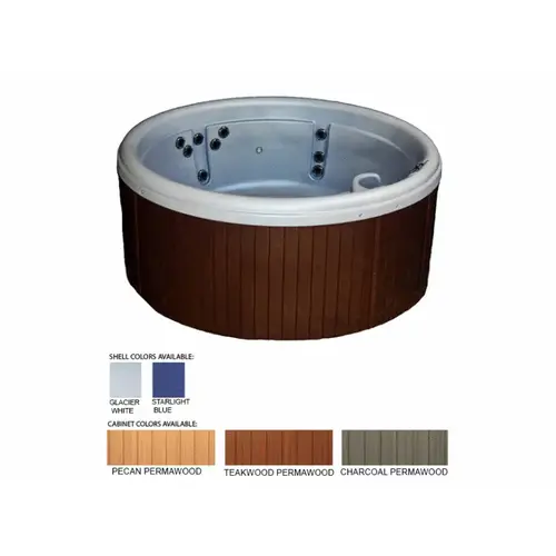 Cove C220LED BLUE CHARCOAL CAB Blue Charcoal Cab Blue Charcoal Cab Spa 110v/220v 2hp 20jet 425gal Led