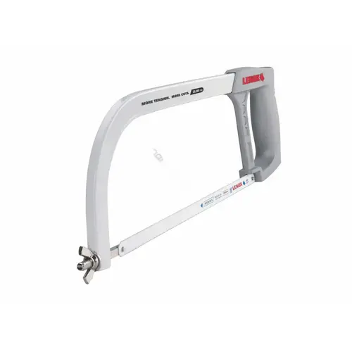 Hacksaw Frame, 12 in L Blade, 24 TPI, Ergonomic Handle, Aluminum Handle