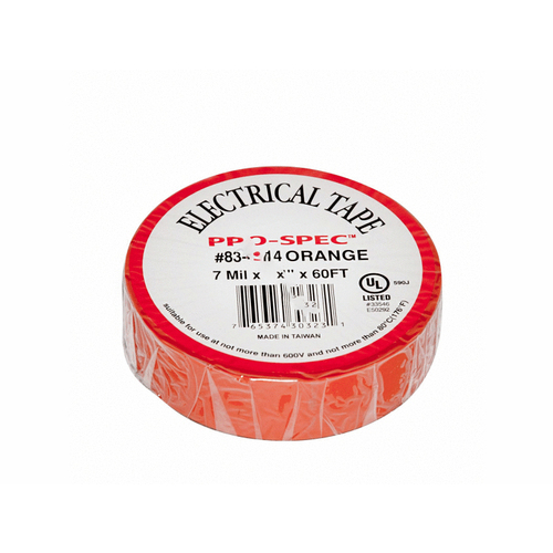 Pro Edge Industries Inc 83-4314 10/bdl .75"x60' Orange Electrical Tape