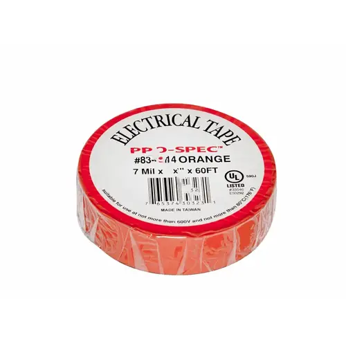 Pro Edge Industries Inc 83-4314 10/bdl .75"x60' Orange Electrical Tape